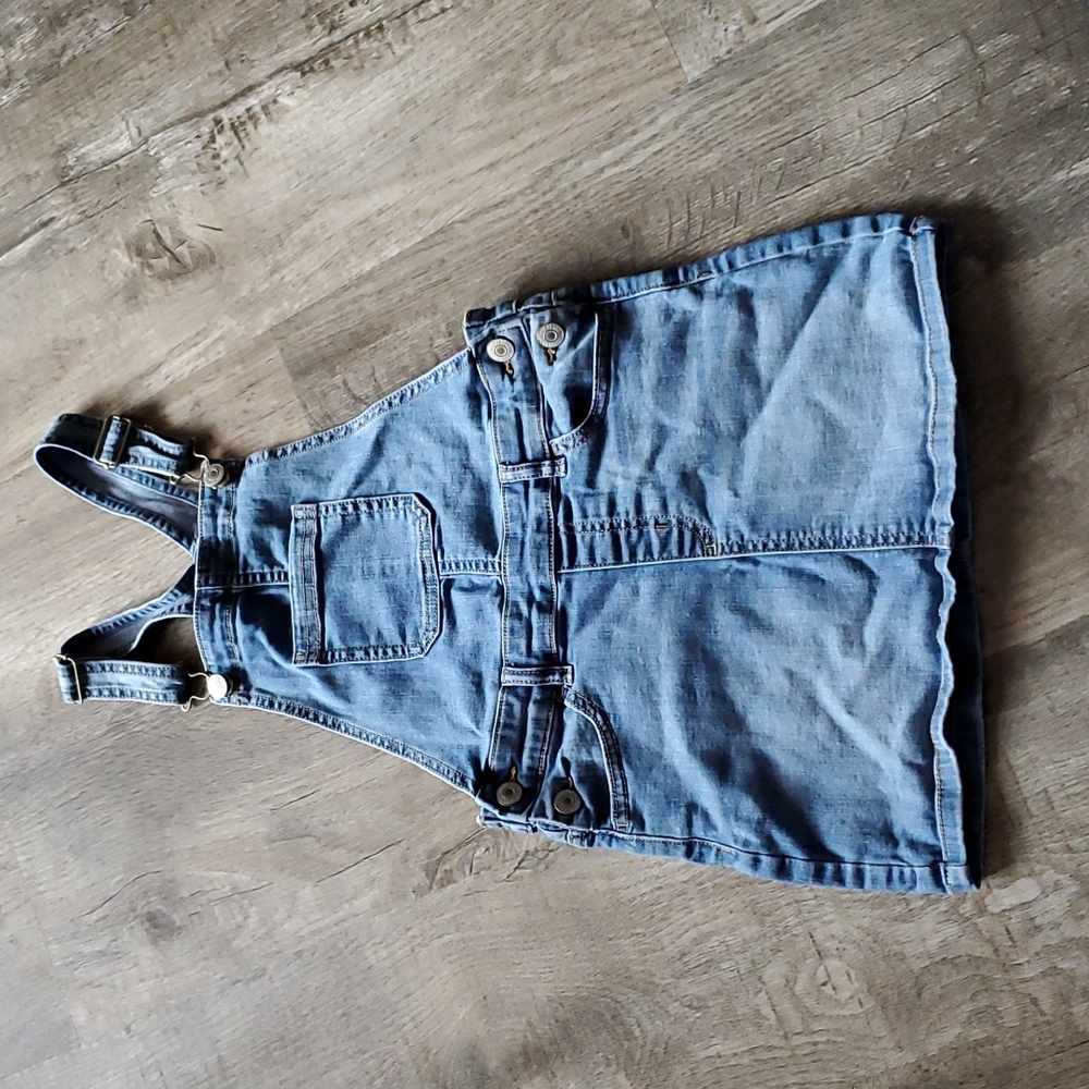 Girls Stretchy Jean jumper skirt